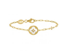 Bracelet argent doré nacre Charles Garnier - AGF170151B