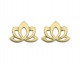 Boucles d'oreilles boutons or Lotus Stepec - aBXXBE 