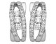 Boucles d'oreilles boutons or & oxydes Stepec - bOBUBS 