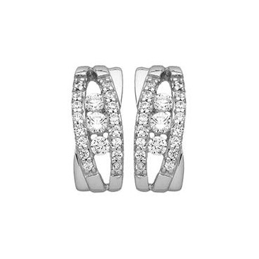 Boucles d'oreilles boutons or & oxydes Stepec - bOBUBS 