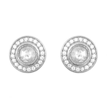 Boucles d'oreilles argent oxydes Punica - ADA_E01_RHO