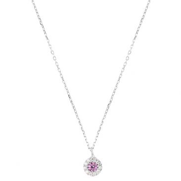Collier argent 925 oxydes Punica - BER_N06_RHO