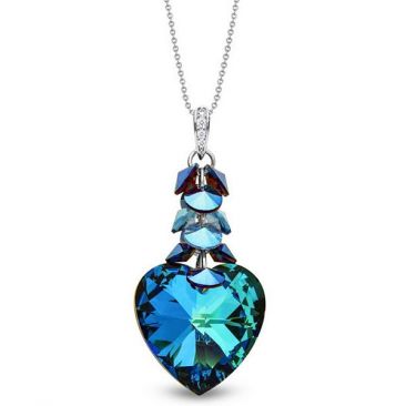 Collier argent et cristal Spark - A0153BB