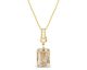 Collier argent doré et cristal Spark - G0273C