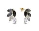 Boucles d'oreilles boutons argent et cristal Spark - G0406GR