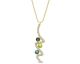 Collier argent doré et cristal Spark - G0444CG