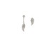 Boucles d'oreilles pendants argent & oxydes LINEARGENT - 18380-A