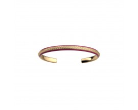 Bracelet jonc Les Cadettes - Reptile finition or - 70432621995000