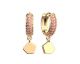 Boucles d'oreilles créoles Les Cadettes - Gigi oz finition or - 70432351916000