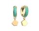 Boucles d'oreilles créoles Les Cadettes - Gigi oz finition or - 70432351923000