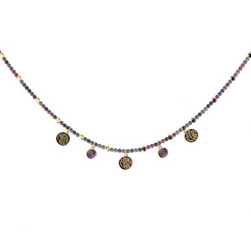 Collier Les Cadettes Perroquet perle finition or - 70441601910