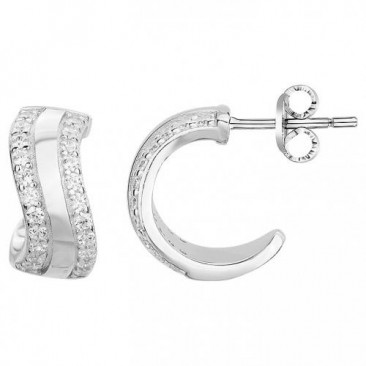 Boucles d'oreilles boutons argent oxydes Phebus - 70400480