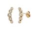 Boucles d'oreilles boutons or & oxydes - nBBTTU