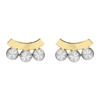 Boucles d'oreilles boutons or Stepec - bPIOIJ