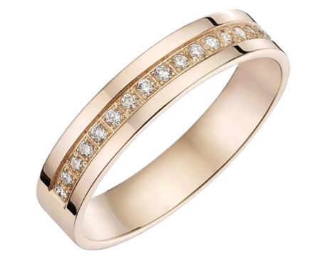 Alliance En Or 750/1000 (18 Carats) - Taille 52 - Bague Anneau Or Jaune