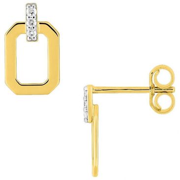 Boucles d'oreilles boutons diamant(s) or Stepec - 2.7323.33