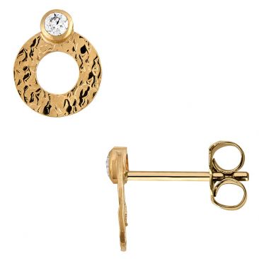 Boucles d'oreilles boutons or Stepec - bPPTIJ 