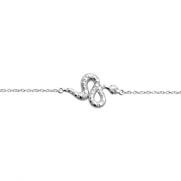 Bracelet Les Georgettes - Serpent finition argent - 70442691608