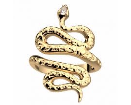Bague finition or Les Georgettes - Serpent