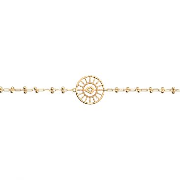 Bracelet chaine Les Georgettes - Astrale Précieuses finition dorée 16 mm