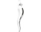 Pendentif corne argent Stepec - 316010