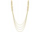 Collier sautoir acier doré Stepec - 432252