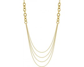 Collier sautoir acier doré Stepec - 432252