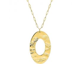 Collier sautoir acier doré Stepec - 432434