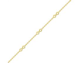 Bracelet infini plqué or Stepec - 133608