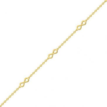 Bracelet infini plqué or Stepec - 133608