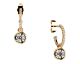 Boucles d'oreilles créoles Les Cadettes - Birthstones finition or - 70444781908000