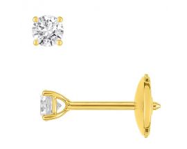 Boucles d'oreilles boutons diamant(s) or Girard - EA201HJB2
