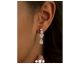 Boucles d'oreilles pendants argent & oxydes LINEARGENT - 17092-A