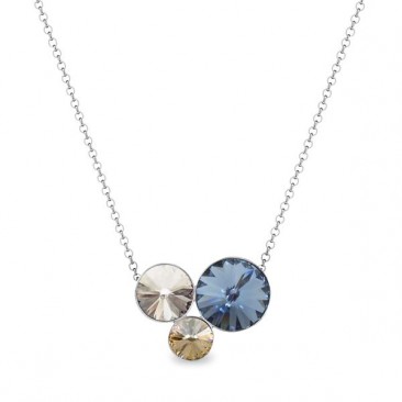 Collier argent et cristal Spark - A0144B