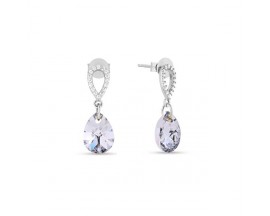 Boucles d'oreilles pendants argent et cristal Spark - A495W