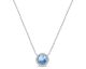 Collier argent et cristal Spark - A0455A