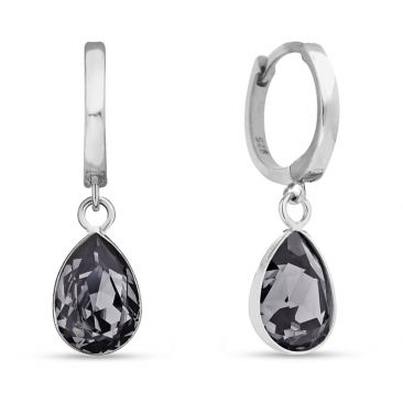 Boucles d'oreilles pendants argent et cristal Spark - A0508GR