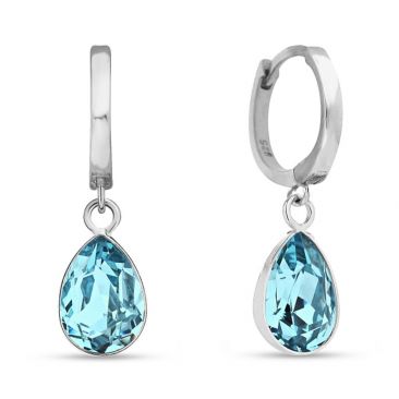 Boucles d'oreilles pendants argent et cristal Spark - A0508LTU