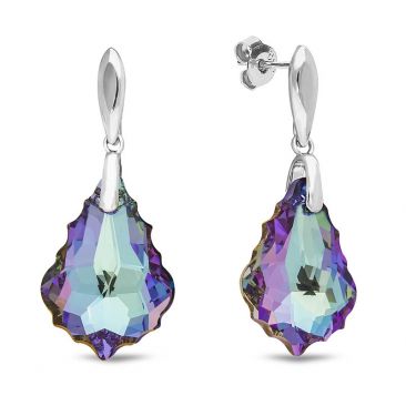 Boucles d'oreilles pendants argent et cristal Spark - A0511V