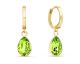 Boucles d'oreilles pendants argent doré et cristal Spark - G0508CG