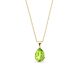 Collier argent doré et cristal Spark - G0510CG