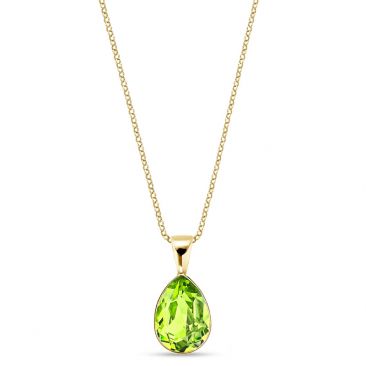 Collier argent doré et cristal Spark - G0510CG