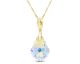Collier argent doré et cristal Spark - G0512AB