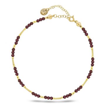 Chaine de cheville argent et cristal Spark - G0519G