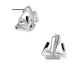 Boucles d'oreilles boutons argent & oxydes LINEARGENT - 19480-A