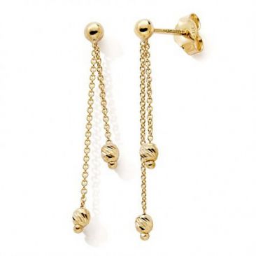 Boucles d'oreilles pendants or - nBBEIB