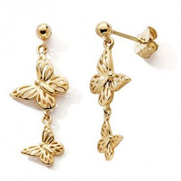 Boucles d'oreilles pendants or - nBBEUB
