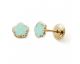Boucles d'oreilles boutons fleurs or Stepec - nBBESOv