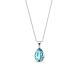 Collier argent et cristal Spark - A0510LTU