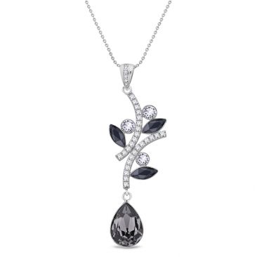 Collier argent et cristal Spark - A0518GR
